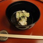 赤沢温泉ホテル - 揚物：揚げ出し豆腐、雲丹、大長茄子