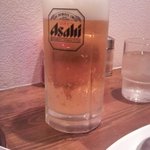 Saisai Chuuka Dainingu - 生ビール中アサヒ二杯目