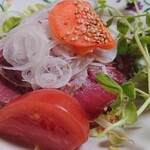 さかや - ローストビーフのサラダ♪接写