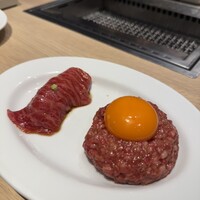 日本橋 焼肉 正剛 - 前菜/極みユッケ、肉寿司