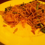 粋圓 - 黒ウーロン茶 氷抜き ＆ ピータン ＆ 特製餃子4個✖️2 ＆ 桜海老の上海やきそば ＆ 国産豚足の上海煮込み ＆ アイスクリーム