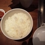 焼肉うしごろ - 魚沼産コシヒカリご飯と、サムジャンです。