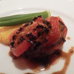 アクイユ - でかく撮っちゃったわ(｡-∀-)ﾆﾋ♪付け合わせも綺麗ですねGOOD