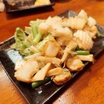 まいもんや かっぱ - 2025年４月　イカとホタテのバターソース炒め