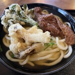 後楽園うどん - 料理写真:うどん大 天ぷら おあげ