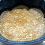 桑田食堂 - かき混ぜた後の「月見とろろ」（200円）