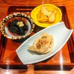 和酒と和談 かこみ料理 醍庵 - 加賀野菜三点盛り