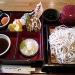 ひのき - 「そば定食」ご飯をそば大盛りに差し替え。９５０円。