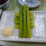 鯉とうなぎのまるます家 - アスパラガス
