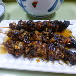 鯉とうなぎのまるます家 - ウナギの肝焼き