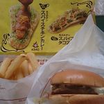 MOS BURGER - チーズバーガー、ポテト