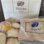 パンのペリカン - 中ロールと食パン1.5斤