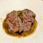 菜園マイクロブルワリー with Kitchen - 仔羊肩ロースグリル(マスタードソース)　