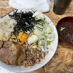 自家製麺まさき(非乳化) - 限定の汁なしシン オーション麺