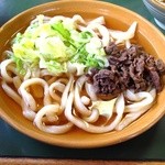 しょうちゃんうどん - さらうどん¥350＋肉¥100