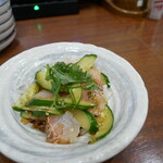 三代目 鳥メロ - 鯛の胡麻和え