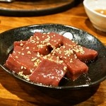 マル超ホルモン - 2014.8 ゴマ塩レバー焼（850円）