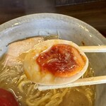 麺屋大河 - 味玉ちゃんリフト♥️黄身が美しい〜*(„◕᎑◕„)⸝⸝꙳