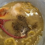 麺屋大河 - 十味入れたら更に美味しい〜❣️ \(*ˊᗜˋ*)/ 