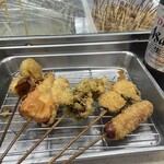 八重勝 - じゃがいも、ちくわ、ブロッコリー、まぐろシソ巻き、ウインナー