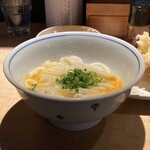 茶ぶ釜 - 釜玉うどん