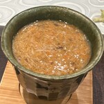 鮨菜 和喜智 - 牡蠣　香箱蟹　茶碗蒸し
