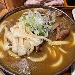 本格手打 いわしや - 牛すじカレーうどん　1200円