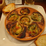 びすとろ UOKIN - ツブ貝のエスカルゴバターＤＥオーブン焼。