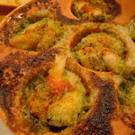 びすとろ UOKIN - ツブ貝のエスカルゴバターＤＥオーブン焼。