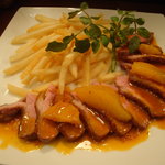 びすとろ UOKIN - 合鴨のソテー　フレッシュオレンジソース。