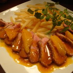 びすとろ UOKIN - 合鴨のソテー　フレッシュオレンジソース。