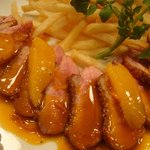 びすとろ UOKIN - 合鴨のソテー　フレッシュオレンジソース。