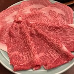 人形町今半 - 山形県産黒毛和牛　手前赤身（もも肉）