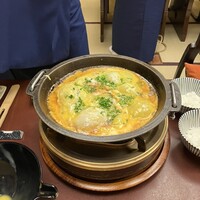 人形町今半 本店 - 〆にとろ玉ご飯を作ってくださる。