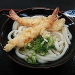 大空 - 車えび天ぷらうどん　小５００円也～