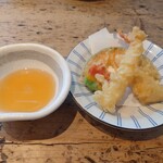 京都石塀小路豆ちゃ - 天ぷら盛り合わせ