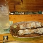 鯨波亭 - 豚バラ串