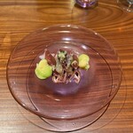 294832102 - 富山県産 蛍烏賊とクラゲヘッドの葱ソース和え・柚子胡椒風味