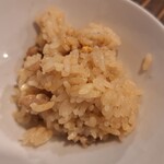 黒うどん 山長 - 味噌つゆを掛けてみる