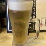 魚立呑み　いそかわ - 生ビー380円