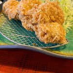 とんかつ 梨庵 - 十分食べ応え有り！