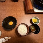 今半本店 - ご飯セット(御飯・御新香・なめこ碗