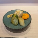 焼鳥 玉わ - 自家製の糠漬け