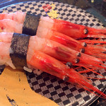 Sushi Choushimaru - 注文してから殻を剥いていた甘い甘エビ♪
                        頭のミソがフレッシュで美味‼︎