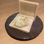 炭火焼 いわこう - ◆お通し　白豆ムースのもなか　528円