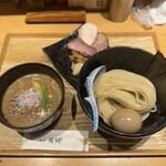 麺屋 周郷 - 煮卵つけ麺　大盛り　1400円