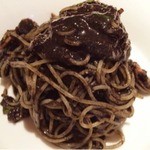 横浜馬車道 旬の肉料理イタリアン オステリア・アウストロ - 2014.7.  千倉ムギイカのイカスミ冷製カッペリーニ