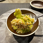 H1 - 「花菜のフォアグラ掛け」