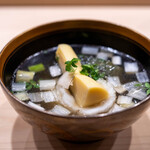 麻布 かどわき - 2025.4 鮎魚女（あいなめ）と揚げ茄子のお椀