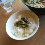 大岩亭 - ご飯にのり